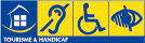 Besitzt das Gütesiegel "Tourisme & Handicap" für Körper-, Hör- und Sehbehinderung